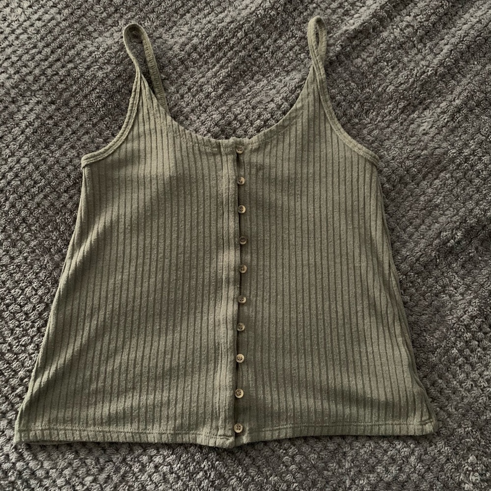 AMERICAN EAGLE OUTFITTERS | Crop Ribbed Tank Top